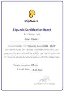 Edpuzzle Certification Board