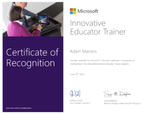 Microsoft Education Certificate